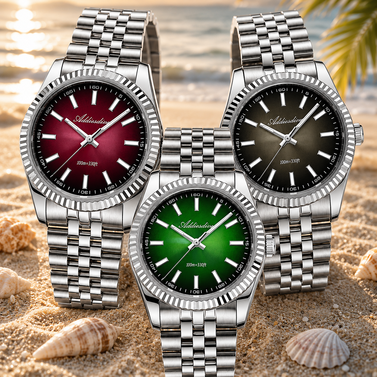 Luxury Watch Time - ADDIESDIVE 36MM Japan VH31 100m Waterproof