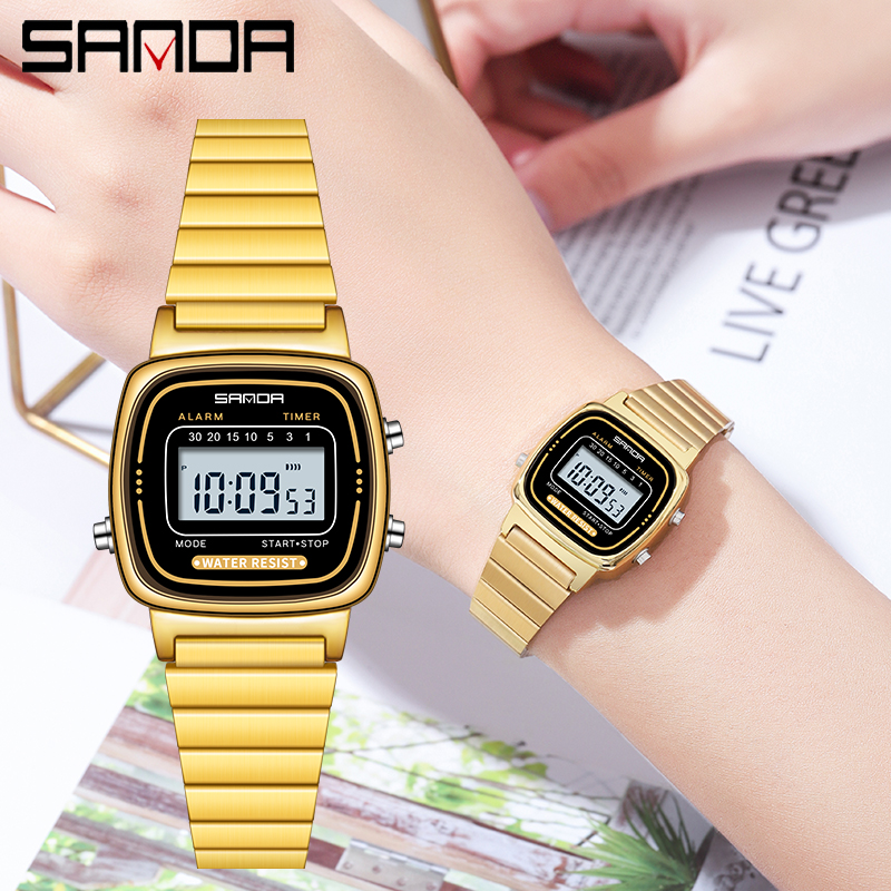 Luxury Watch Time - SANDA Women Golden Classic Quartz Watch