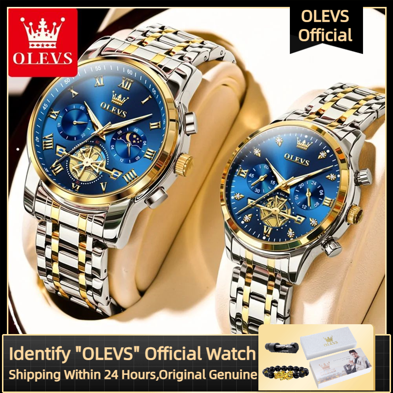 Luxury Watch Time - OLEVS Quartz Couple Watch Luxury Brand