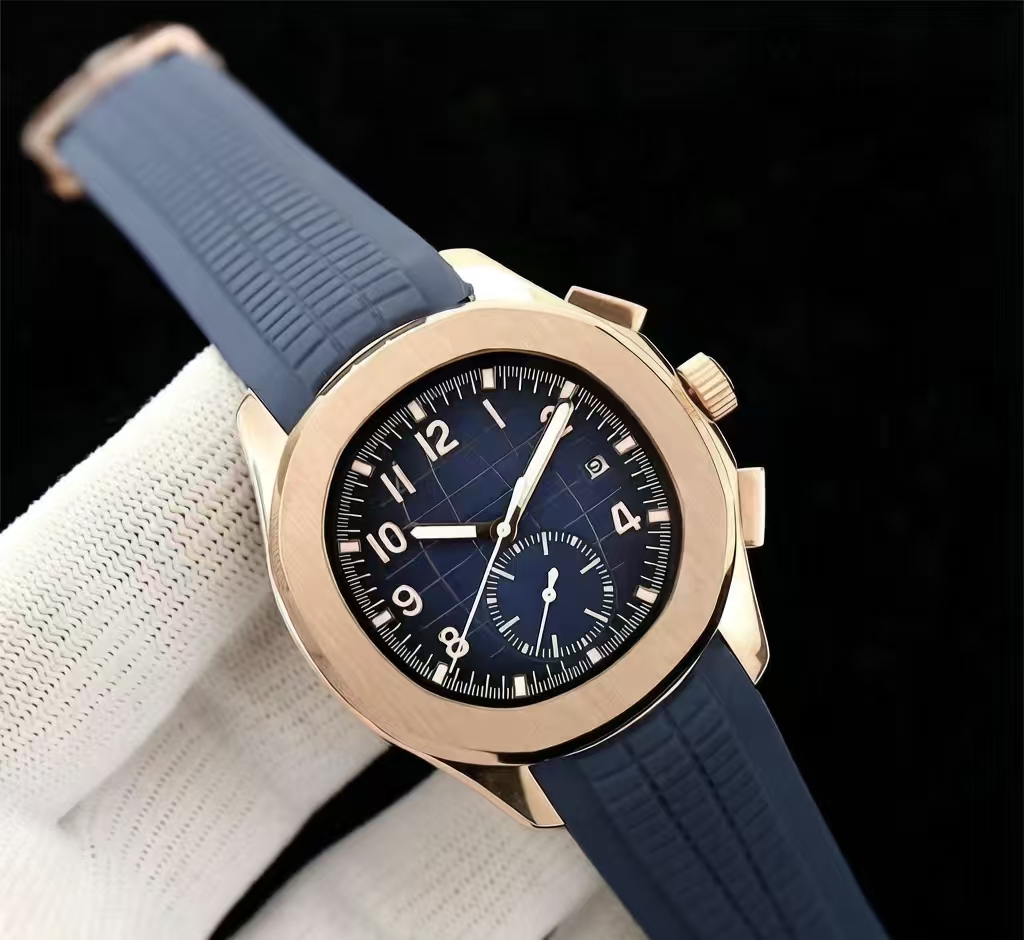 Luxury Watch With Rubber Strap - 2026 new day and night non