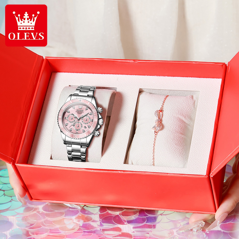 Luxury Watch And Bracelet - OLEVS Women Watch 5632 Elegant Original