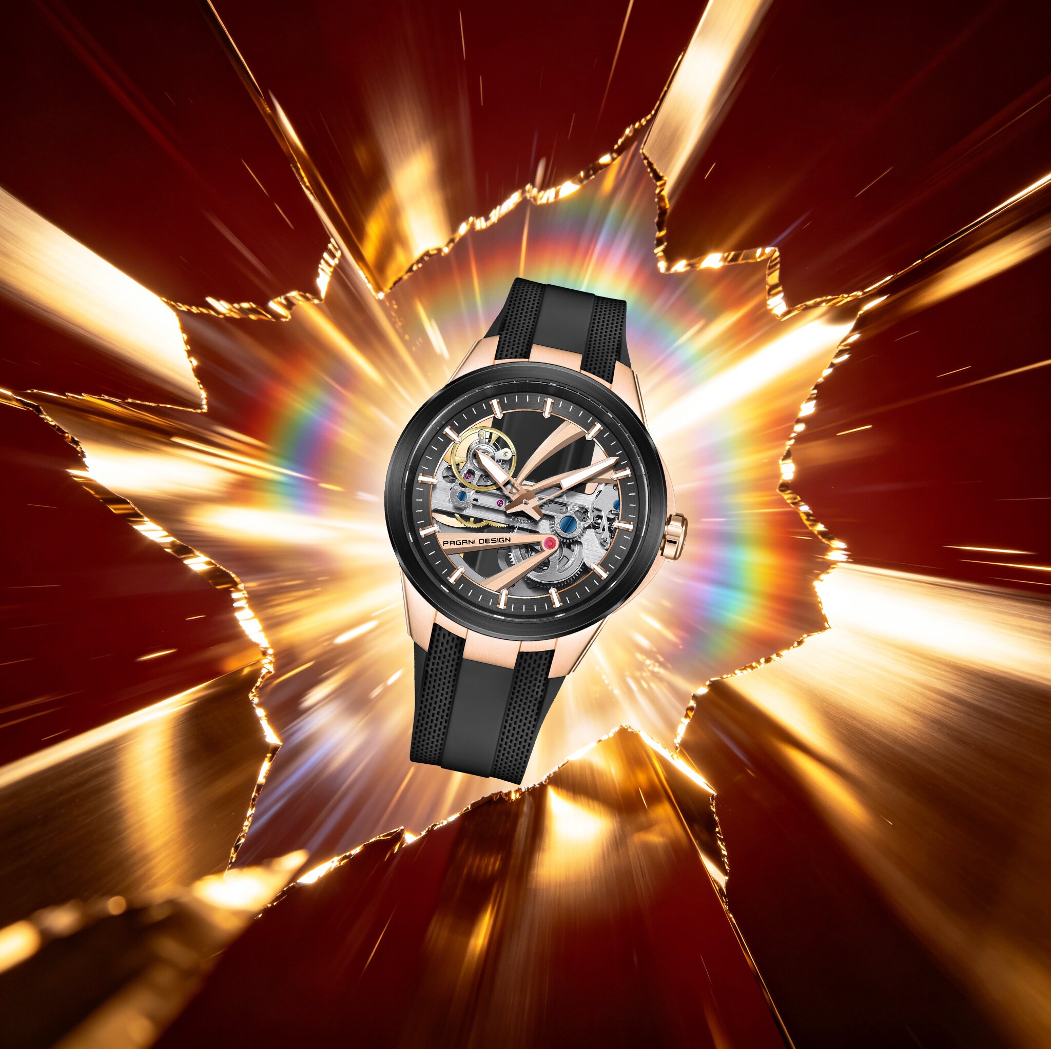 PAGANI DESIGN Extraordinary De - Luxury Watch Gold And Black บทวิจารณ์และราคา