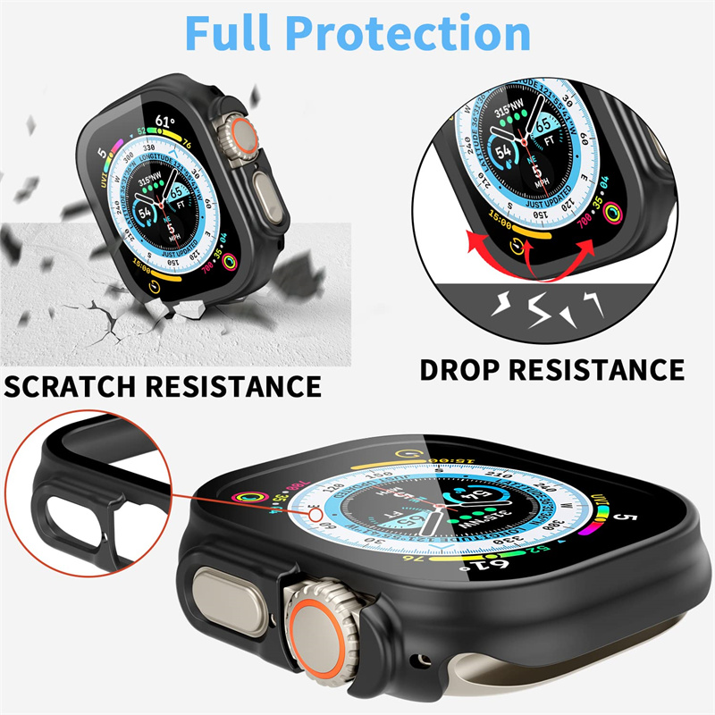 Glass+case For Apple Watch Ult - Luxury Watch Apple Bands บทวิจารณ์และราคา