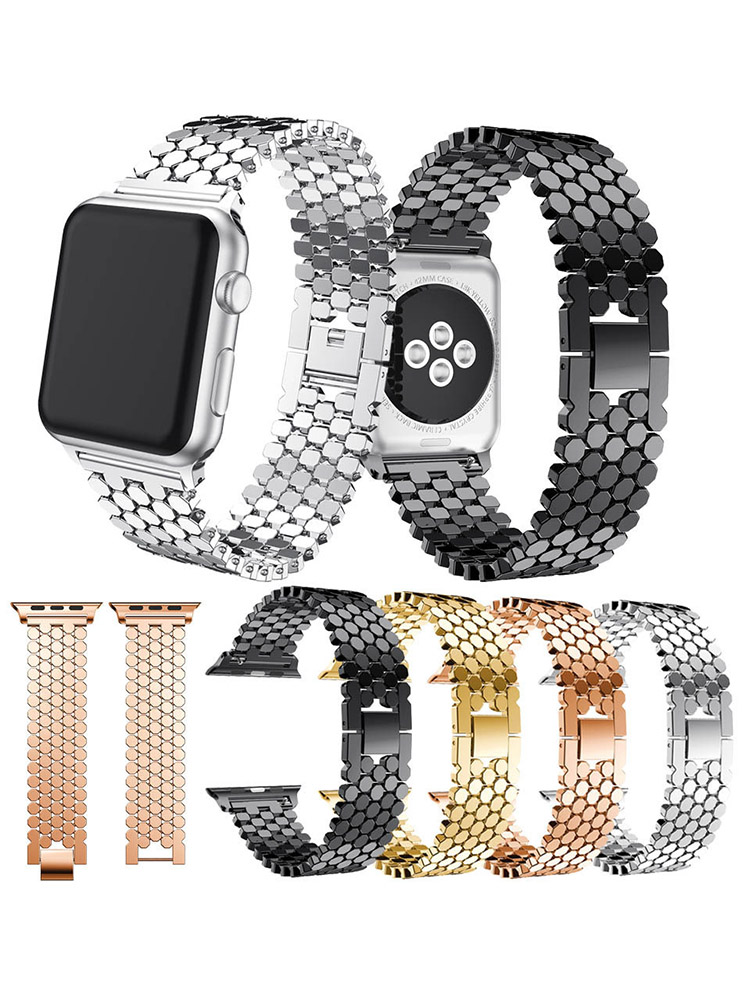 Stainless Steel Strap For Appl - Luxury Watch Apple Bands บทวิจารณ์และราคา