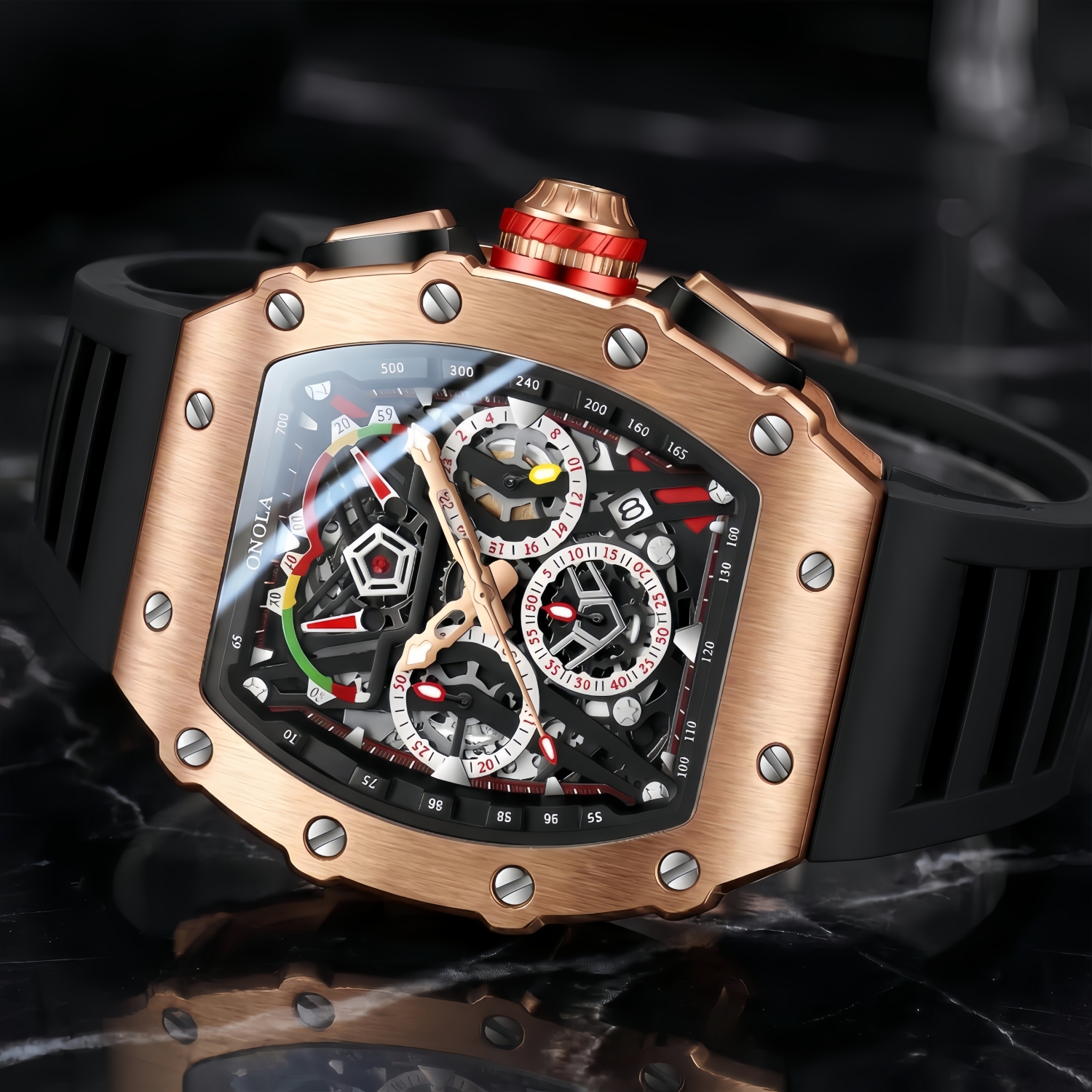 ONOLA 2021 Top Brand Watch Men - Luxury Watch Mockup บทวิจารณ์และราคา