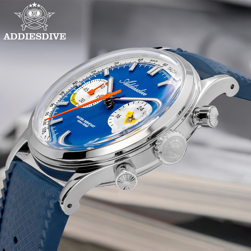 ADDIESDIVE Men Quartz Chronogr - Luxury Watch With Rubber Strap บทวิจารณ์และราคา