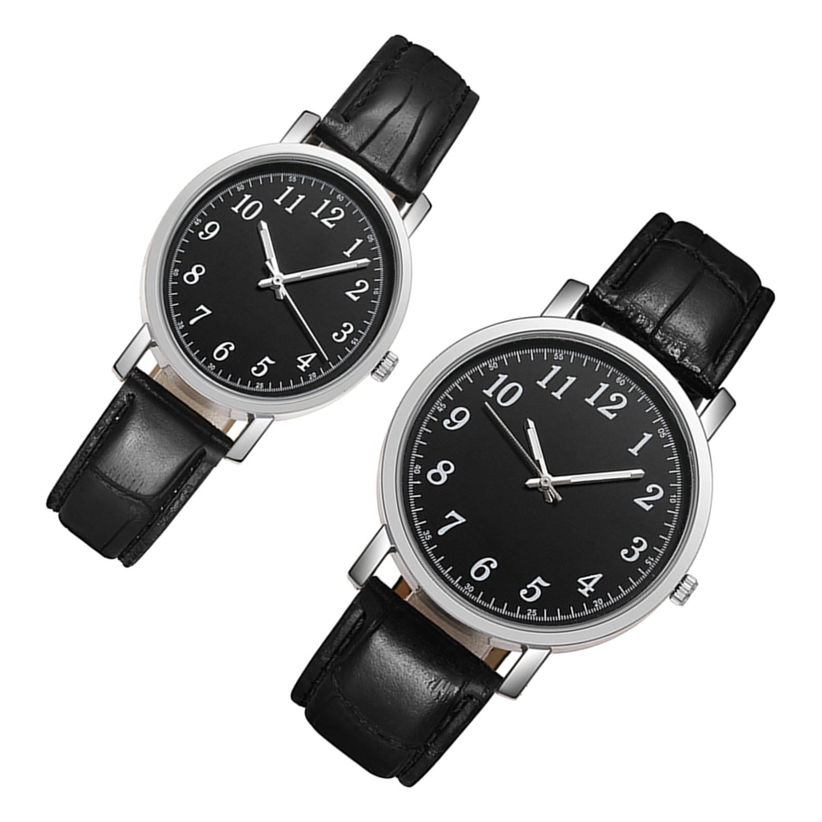 2Pcs Couple Wrist Watches Clas - Luxury Watch Gold And Black บทวิจารณ์และราคา