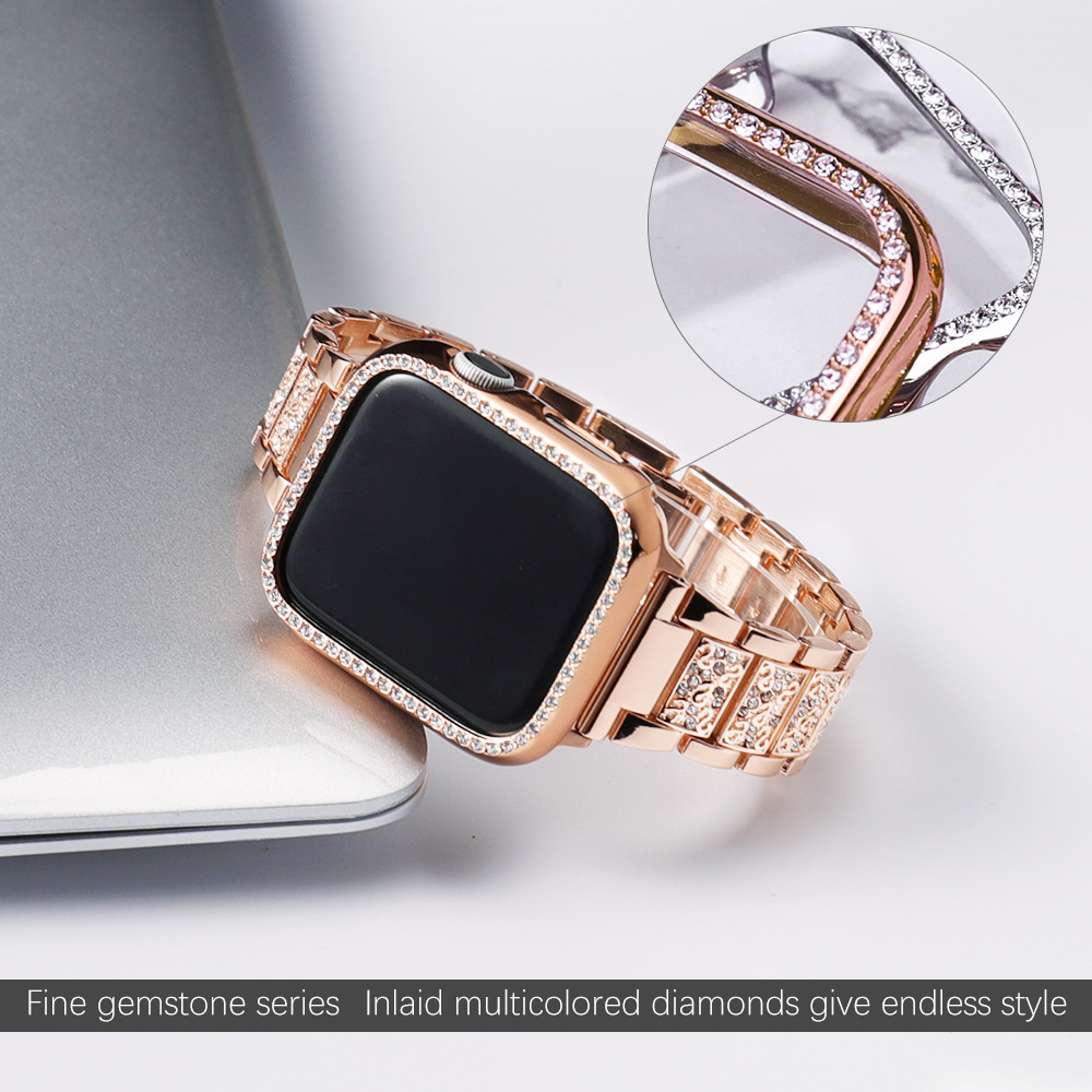 Case+Bling strap for Apple Wat - Luxury Watch Apple Bands บทวิจารณ์และราคา