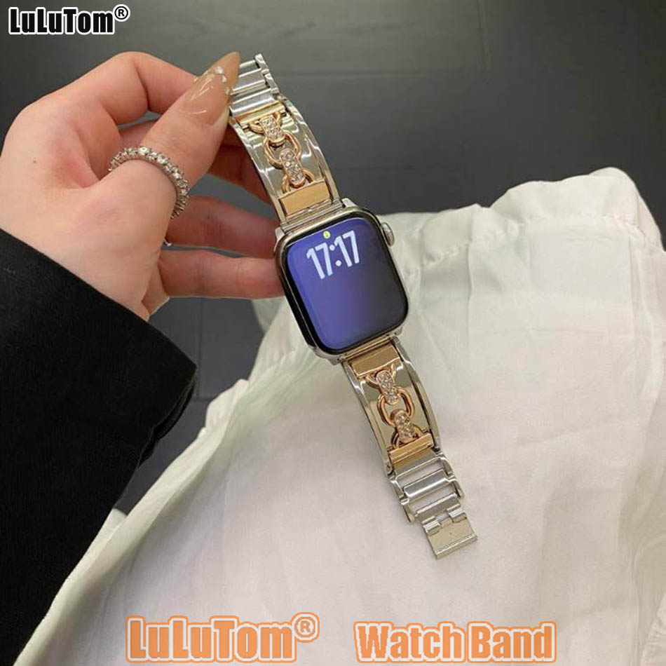 Luxury Double Loop Metal Brace - Luxury Watch Apple Bands บทวิจารณ์และราคา
