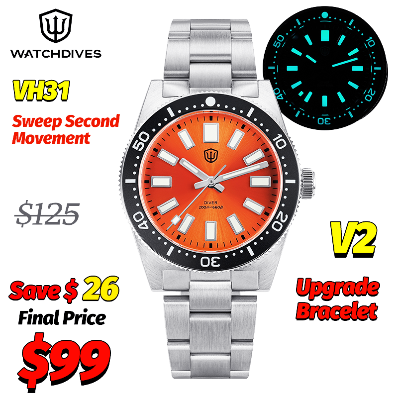 Watchdives WD1965 V2 Quartz Wa - Luxury Watch And Bracelet บทวิจารณ์และราคา
