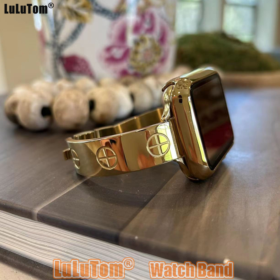 Luxury Stainless Steel Strap F - Luxury Watch Apple Bands บทวิจารณ์และราคา