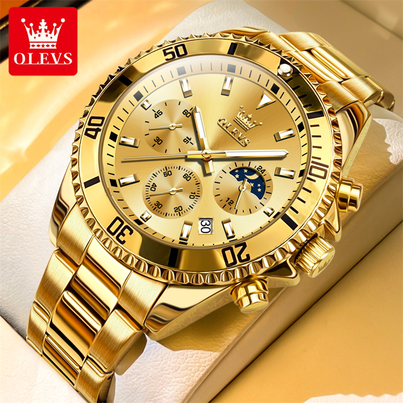 OLEVS Watch Men Top Brand Luxu - Luxury Watch Mockup บทวิจารณ์และราคา