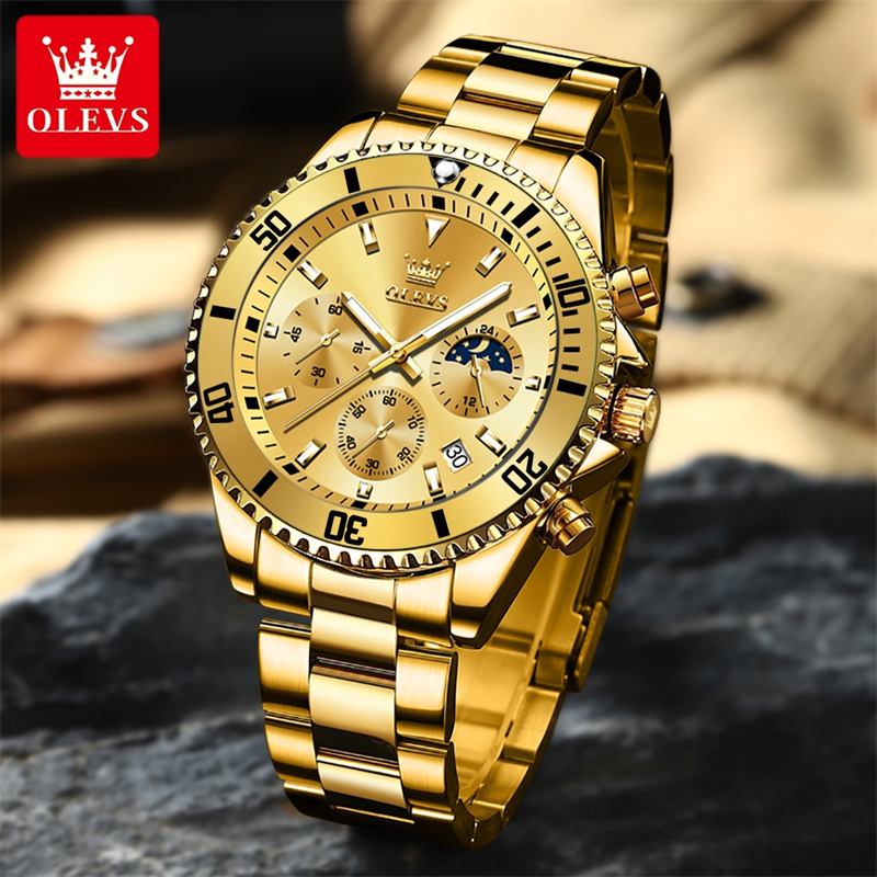 OLEVS Watch Men Top Brand Luxu - Luxury Watch Mockup บทวิจารณ์และราคา