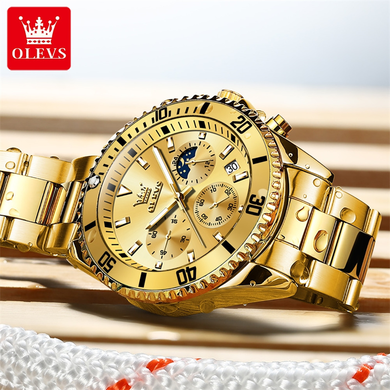 OLEVS Watch Men Top Brand Luxu - Luxury Watch Mockup บทวิจารณ์และราคา