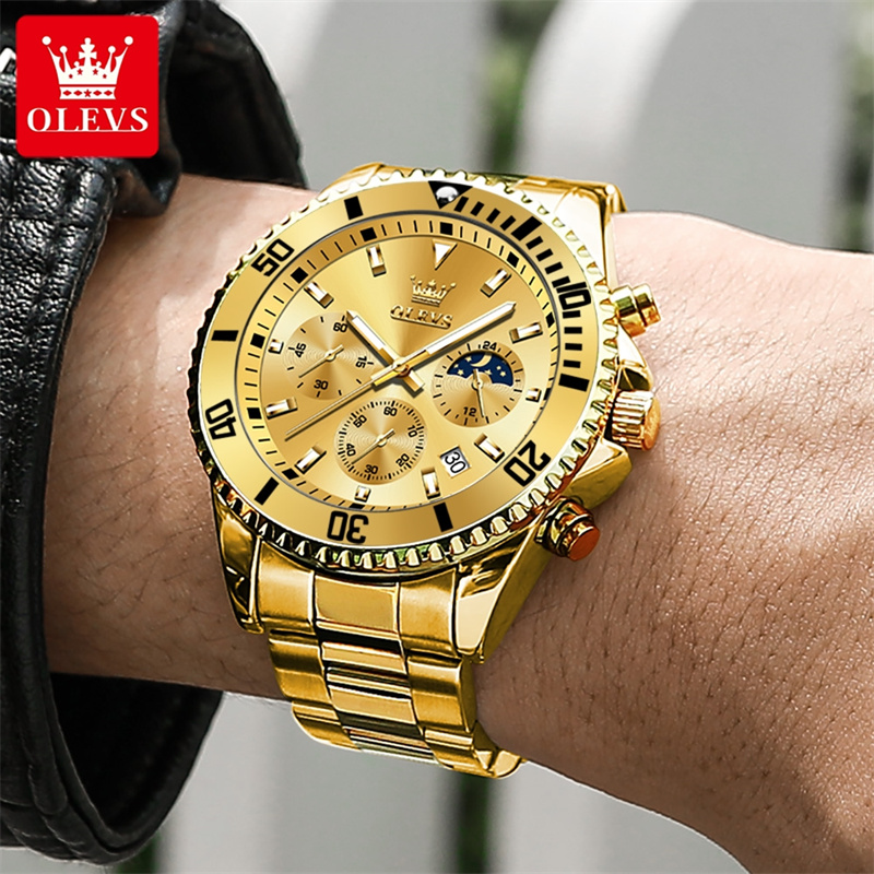 OLEVS Watch Men Top Brand Luxu - Luxury Watch Mockup บทวิจารณ์และราคา