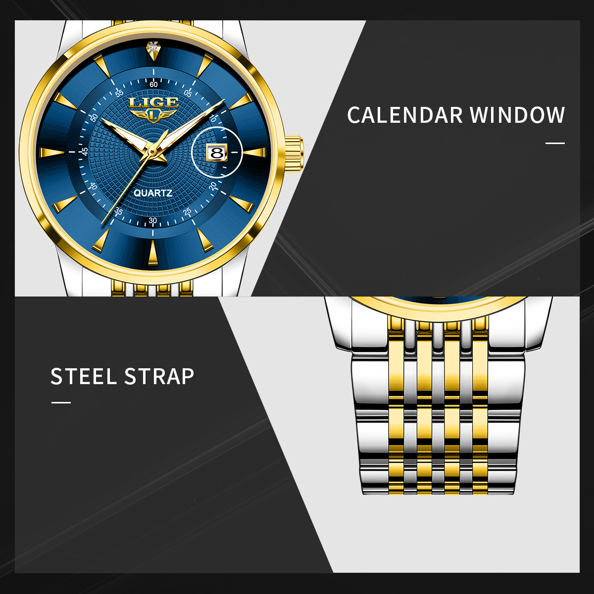 LIGE New 2026 Luxury Man Watch - Luxury Watch And Bracelet บทวิจารณ์และราคา
