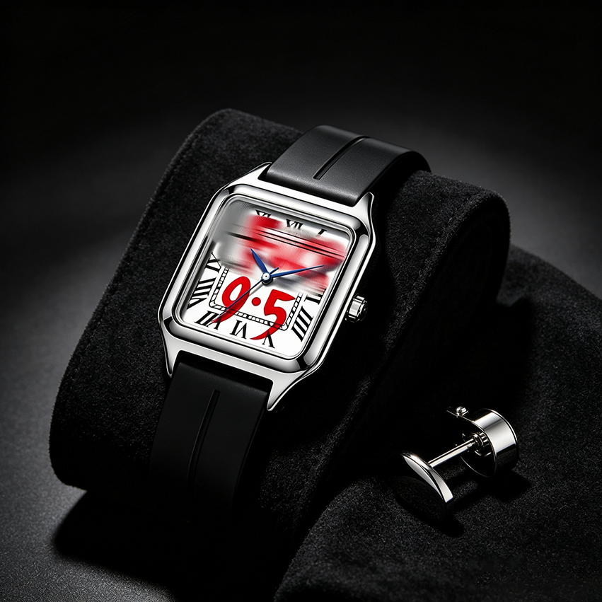 FUCK9.5 Square Fashionable Ele - Luxury Watch With Rubber Strap บทวิจารณ์และราคา