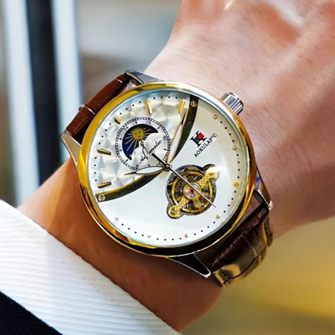 Luxurious Men's Automatic Mech - Luxury Watch It บทวิจารณ์และราคา