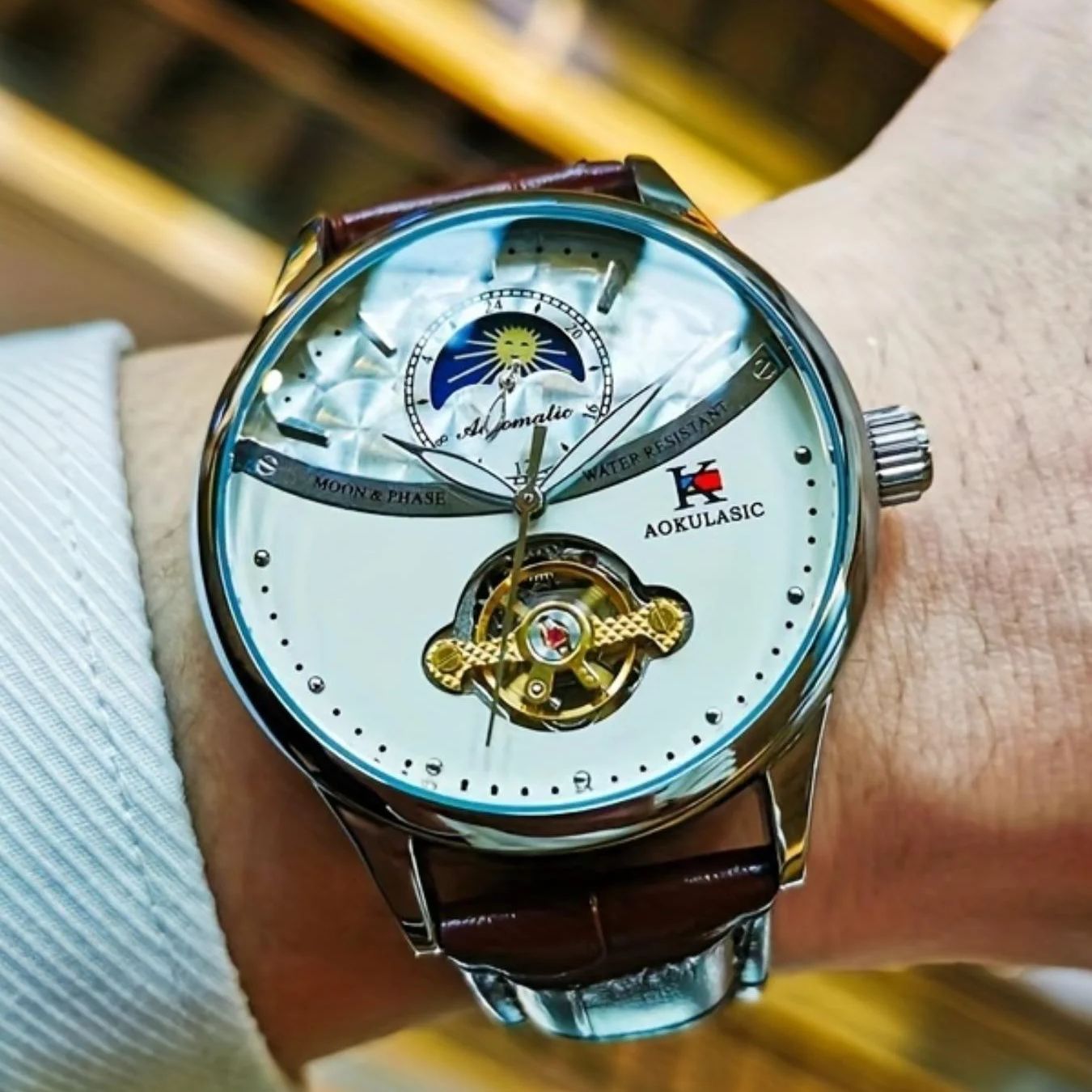 Luxurious Men's Automatic Mech - Luxury Watch It บทวิจารณ์และราคา