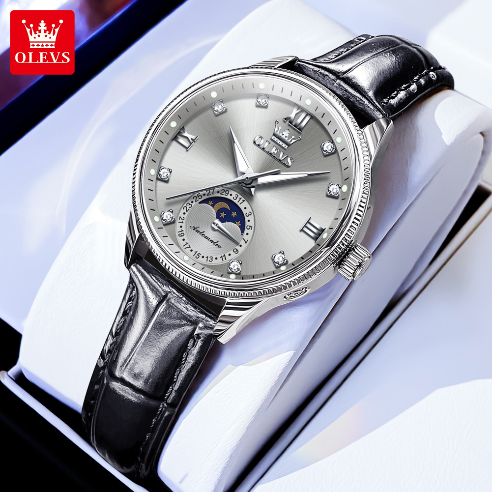OLEVS Moon Phase Fashion Women - Luxury Watch Time บทวิจารณ์และราคา