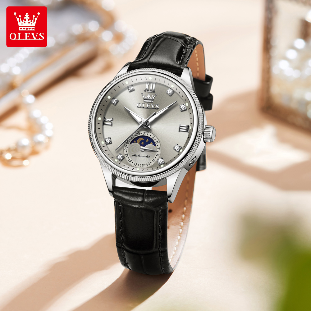OLEVS Moon Phase Fashion Women - Luxury Watch Time บทวิจารณ์และราคา