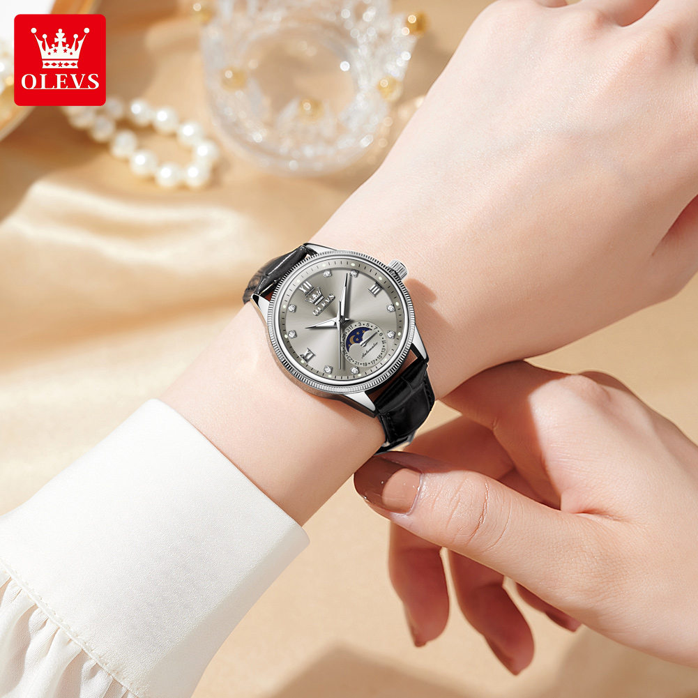 OLEVS Moon Phase Fashion Women - Luxury Watch Time บทวิจารณ์และราคา