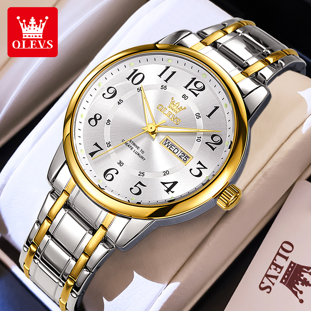 OLEVS Casual fashion men's wat - Luxury Watch And Bracelet บทวิจารณ์และราคา