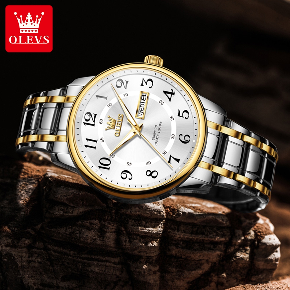OLEVS Casual fashion men's wat - Luxury Watch And Bracelet บทวิจารณ์และราคา