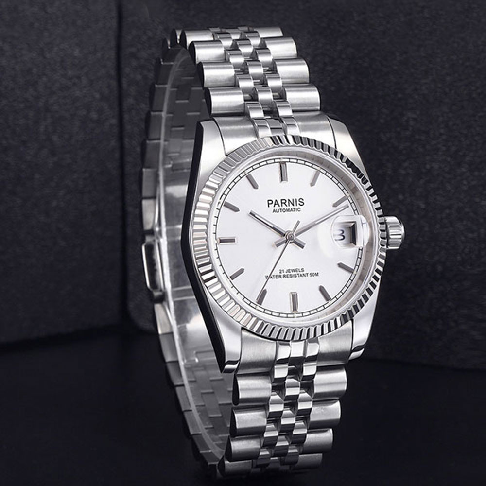 Parnis 36mm Mens Automatic Wat - Luxury Watch Gold And Black บทวิจารณ์และราคา