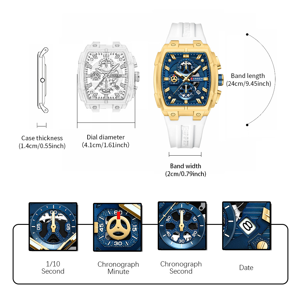 CURREN Luxury Vintage Watch fo - Luxury Watch And Bracelet บทวิจารณ์และราคา