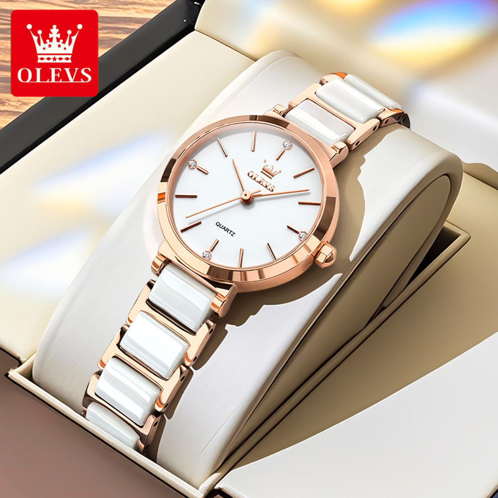 OLEVS Women Watch 5877 Luxury  - Luxury Watch And Bracelet บทวิจารณ์และราคา