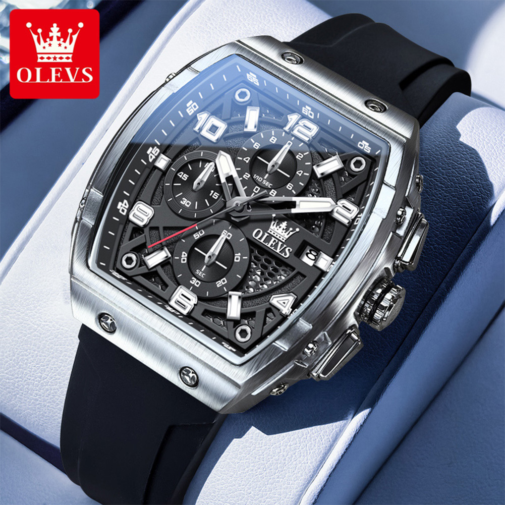 OLEVS Men Watches 2976 Luxury  - Luxury Watch Mockup บทวิจารณ์และราคา