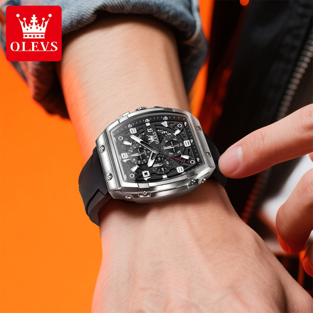 OLEVS Men Watches 2976 Luxury  - Luxury Watch Mockup บทวิจารณ์และราคา