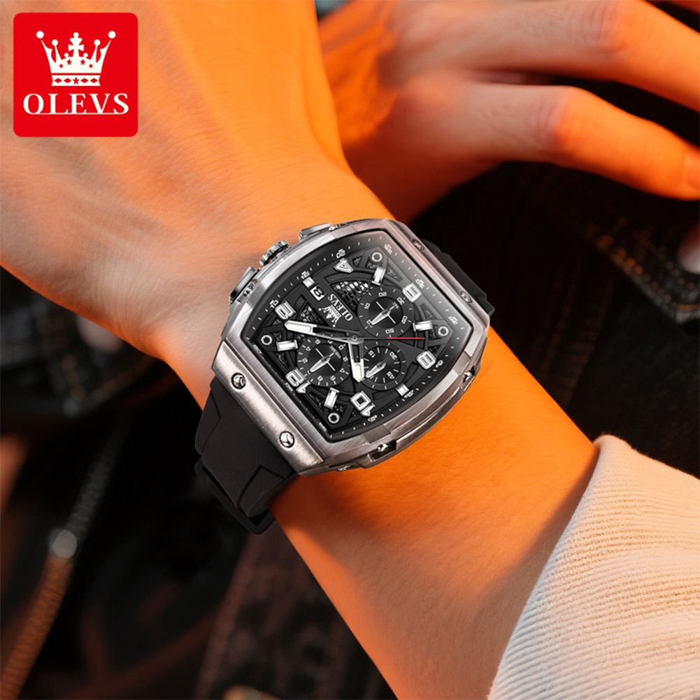 OLEVS Men Watches 2976 Luxury  - Luxury Watch Mockup บทวิจารณ์และราคา