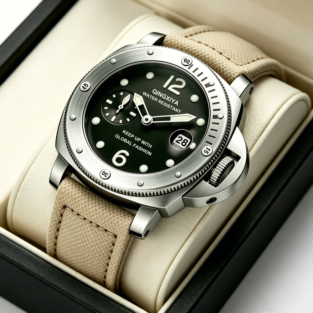 QINGXIYA Sports Canvas Strap M - Luxury Watch Mockup บทวิจารณ์และราคา