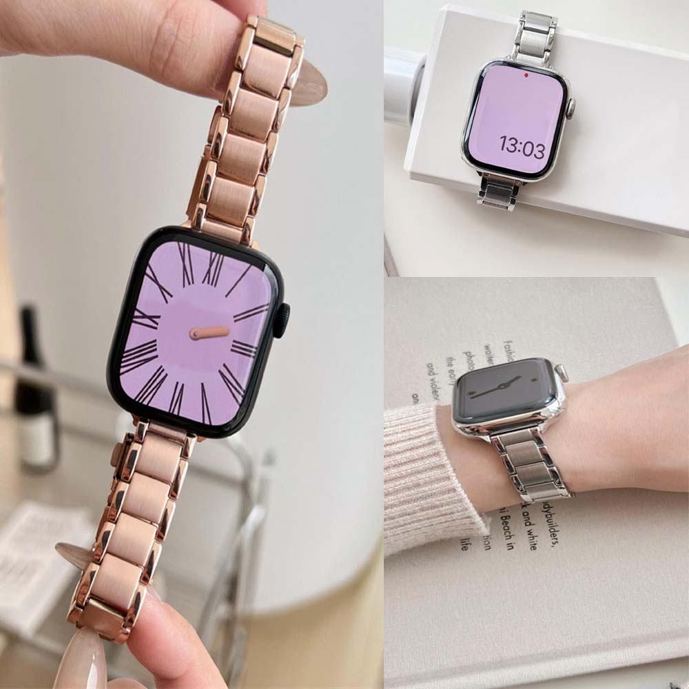 Slim Metal Band For Apple Watc - Luxury Watch Apple Bands บทวิจารณ์และราคา