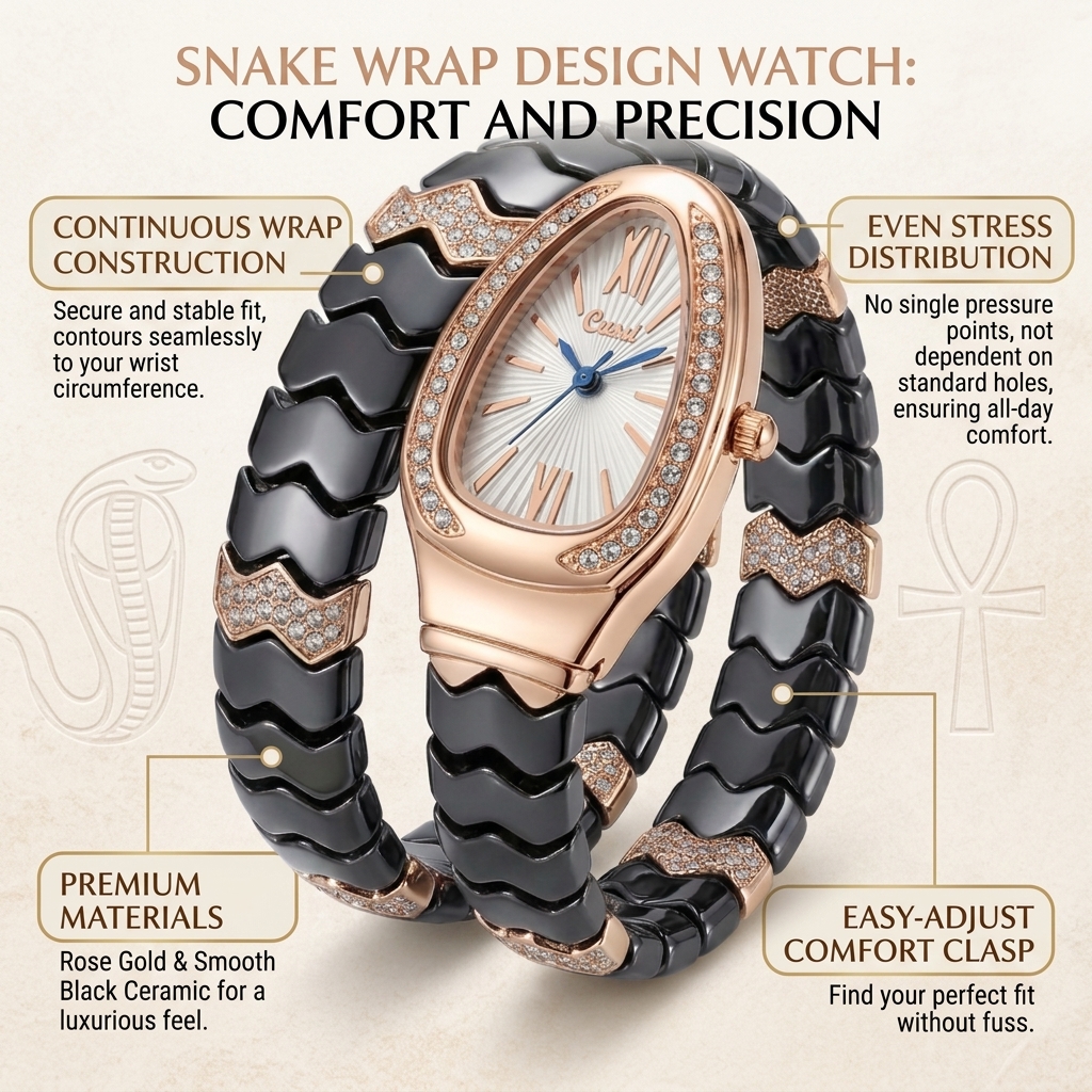 4pc Ladies Black and Rose Gold - Luxury Watch Gold And Black บทวิจารณ์และราคา