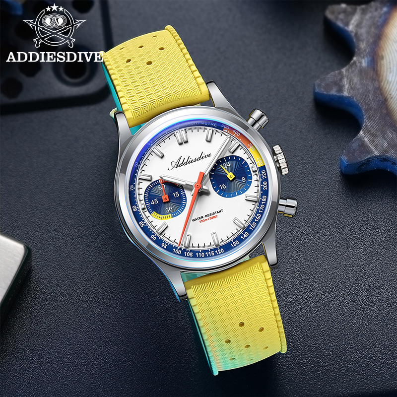 ADDIESDIVE Fashion Men's Quart - Luxury Watch With Rubber Strap บทวิจารณ์และราคา