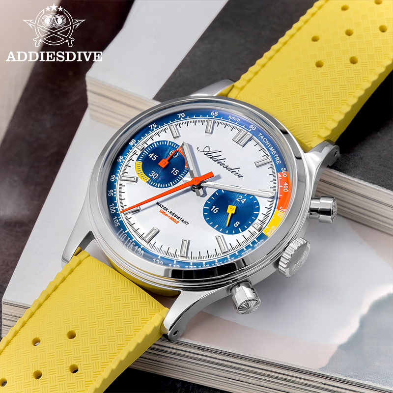 ADDIESDIVE Fashion Men's Quart - Luxury Watch With Rubber Strap บทวิจารณ์และราคา