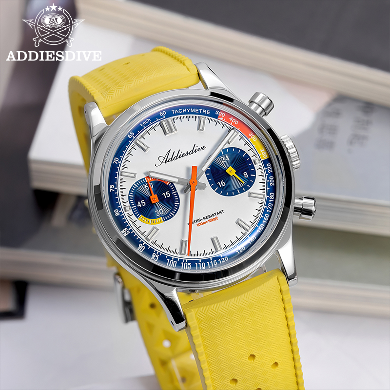 ADDIESDIVE Fashion Men's Quart - Luxury Watch With Rubber Strap บทวิจารณ์และราคา