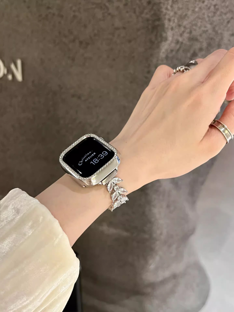Luxury Diamond Strap For Apple - Luxury Watch Apple Bands บทวิจารณ์และราคา