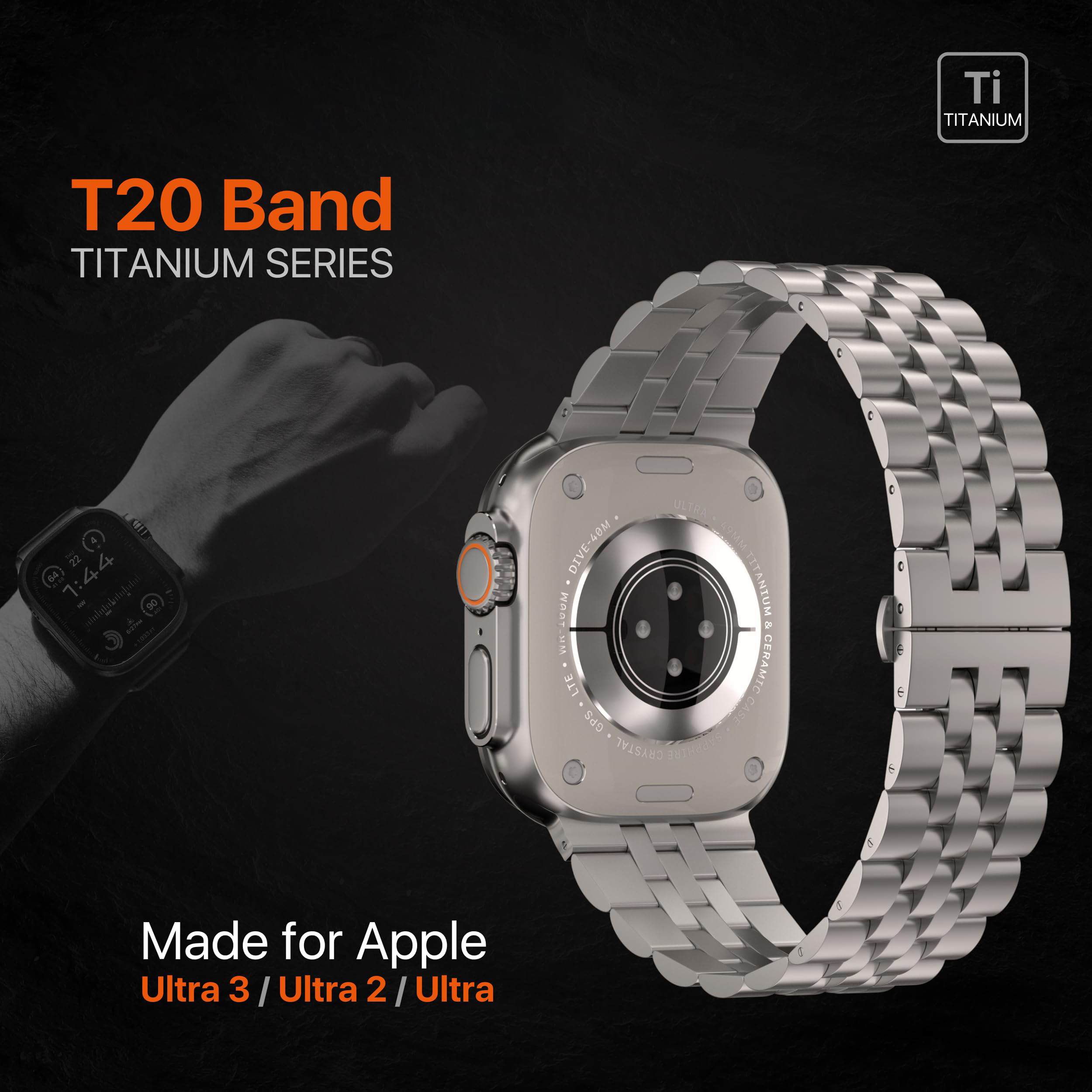 Luxury Titanium Strap for Appl - Luxury Watch Apple Bands บทวิจารณ์และราคา