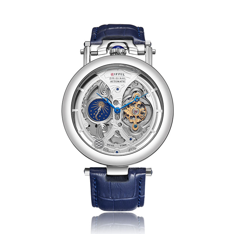 DIFFUL Luxury Big Skeleton Dia - Luxury Watch With Rubber Strap บทวิจารณ์และราคา