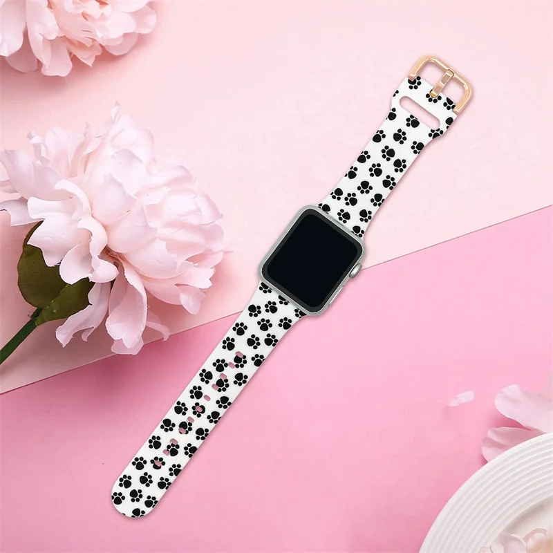 Printed band For apple watch s - Luxury Watch Apple Bands บทวิจารณ์และราคา