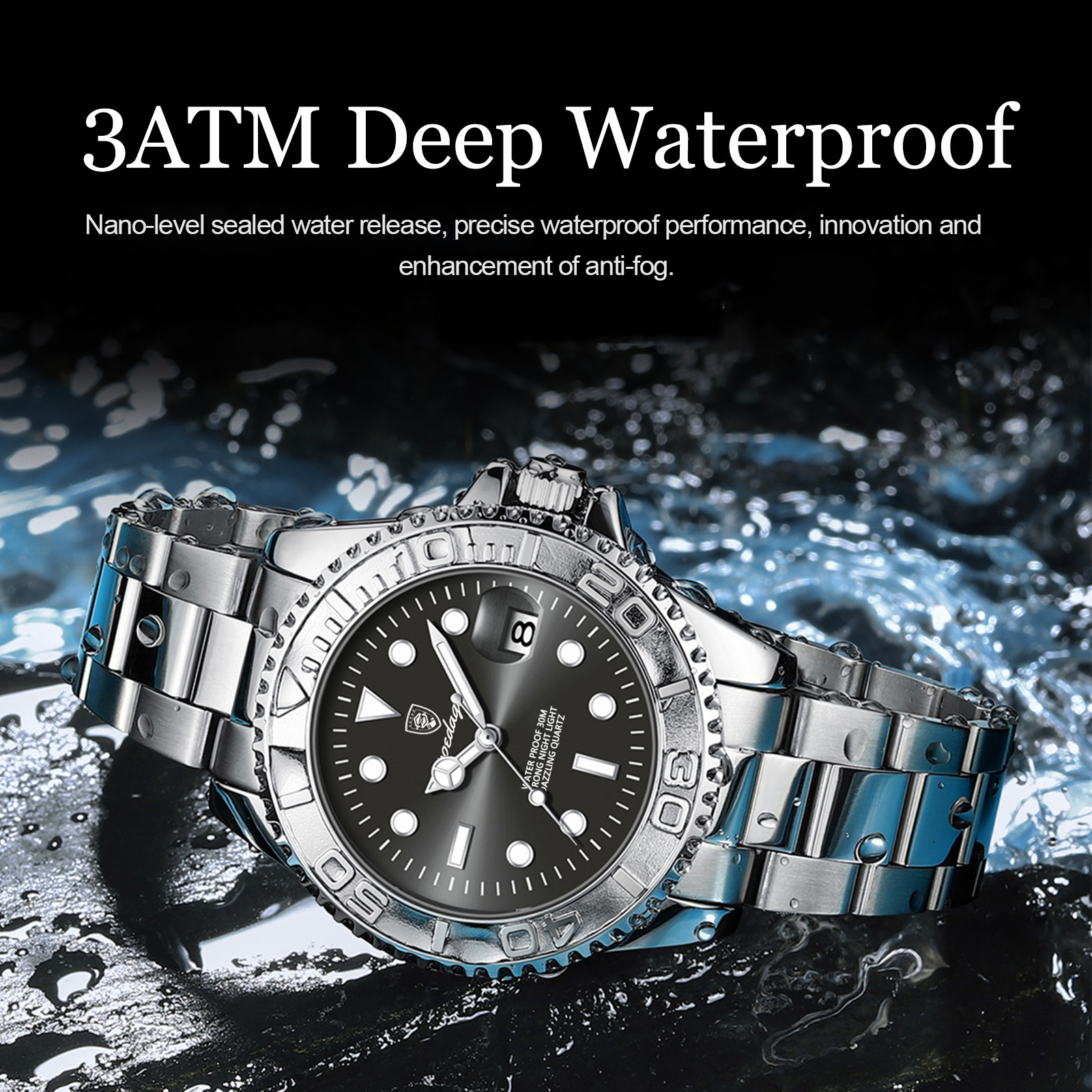 POEDAGAR Trendy Sport Man Watc - Luxury Watch And Bracelet บทวิจารณ์และราคา