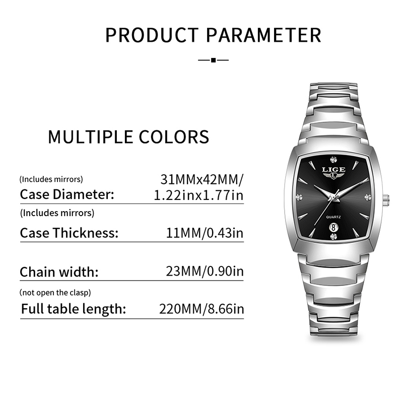 LIGE Watch women Business Luxu - Luxury Watch And Bracelet บทวิจารณ์และราคา