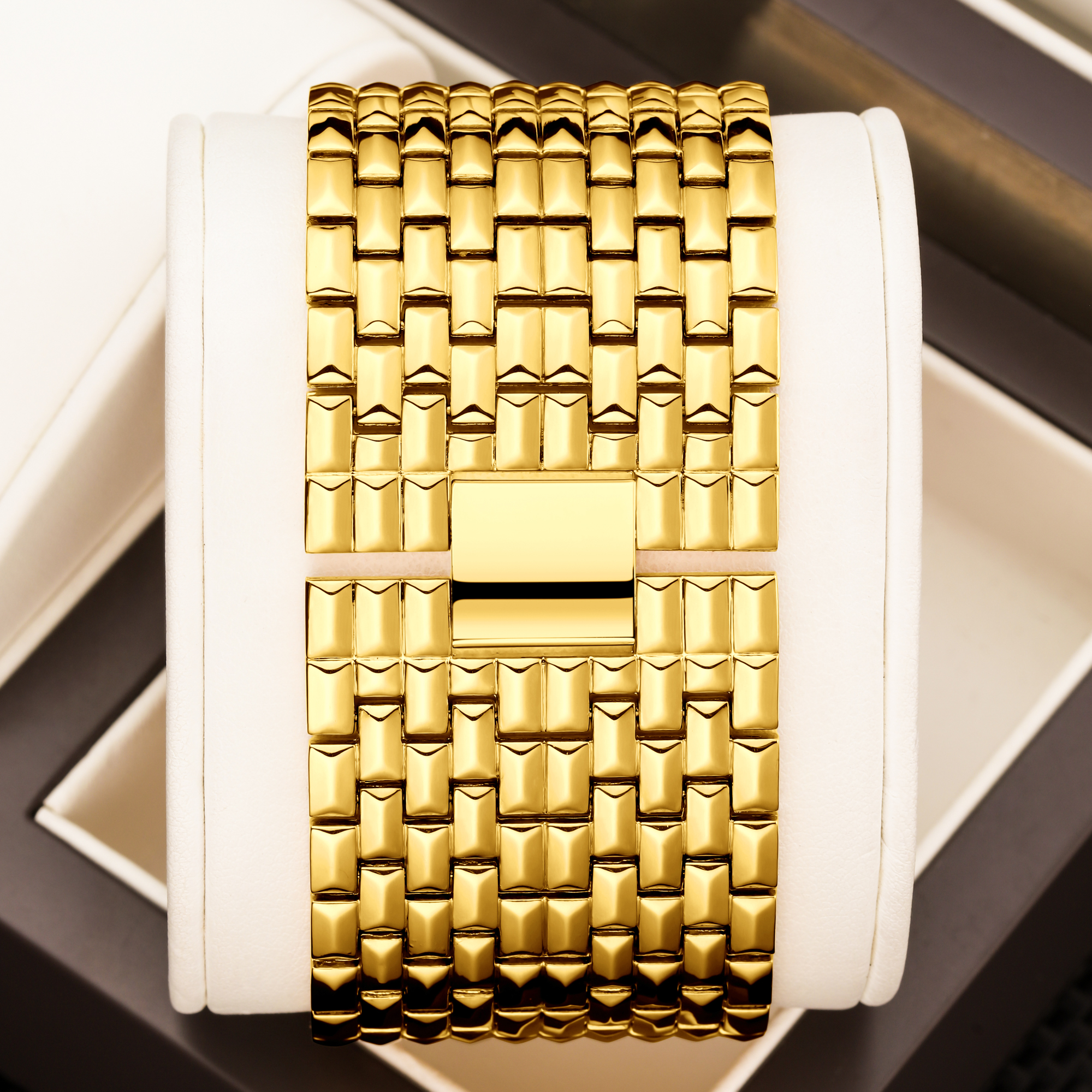 YaLaLuSi Tonneau Square Full R - Luxury Watch Gold And Black บทวิจารณ์และราคา