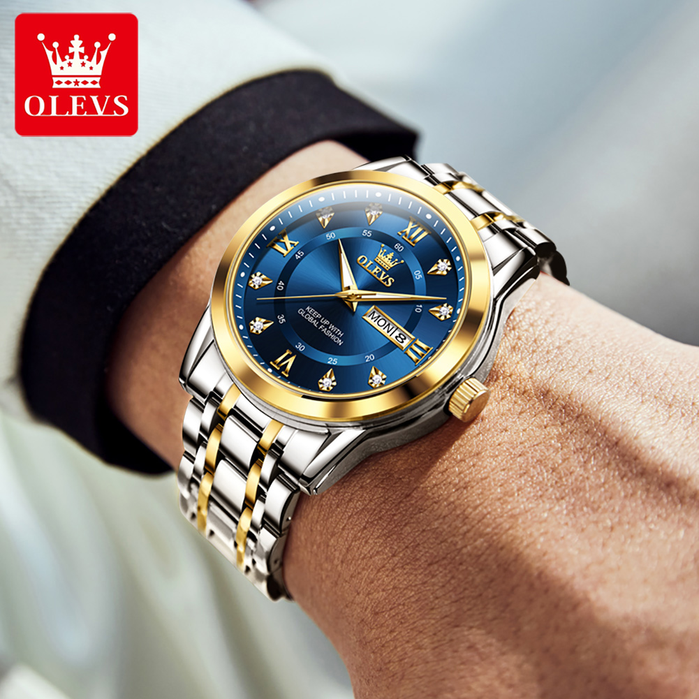OLEVS Brand Fashion men's watc - Luxury Watch Mockup บทวิจารณ์และราคา