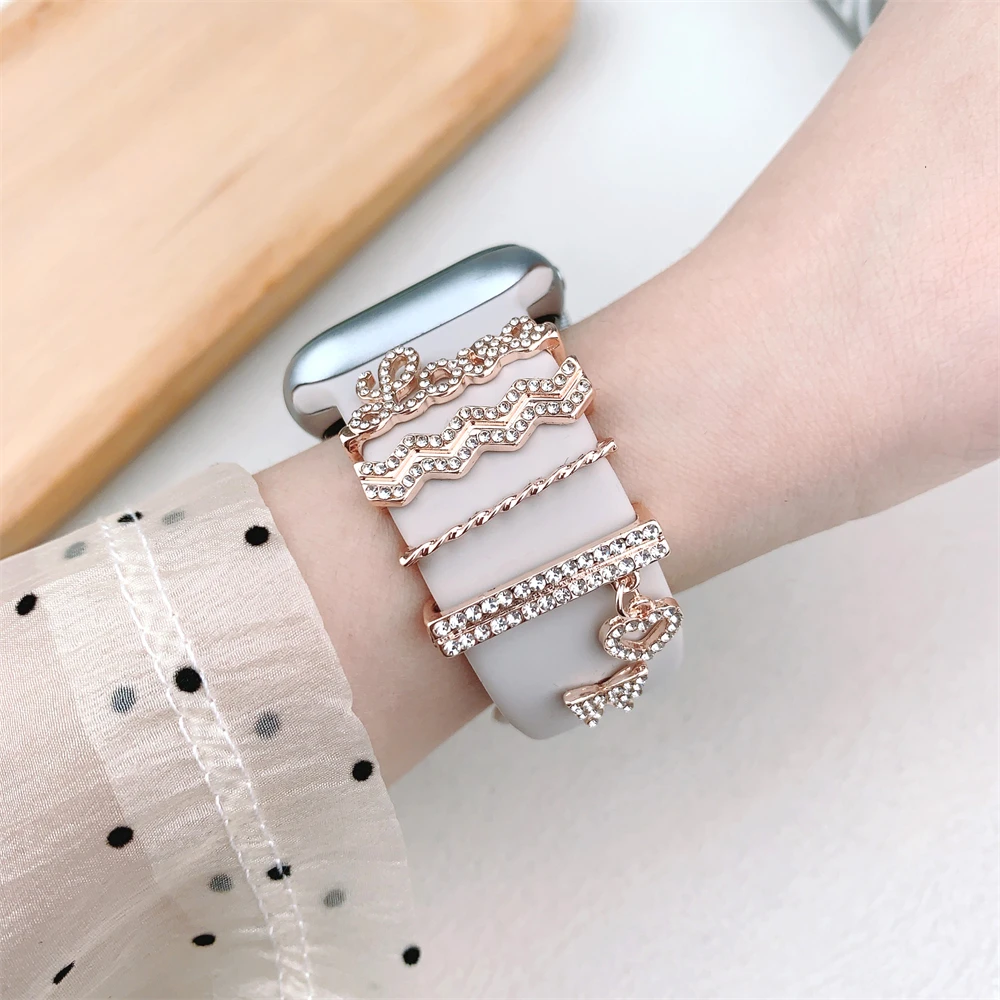 Decoration Ring For Apple watc - Luxury Watch Apple Bands บทวิจารณ์และราคา