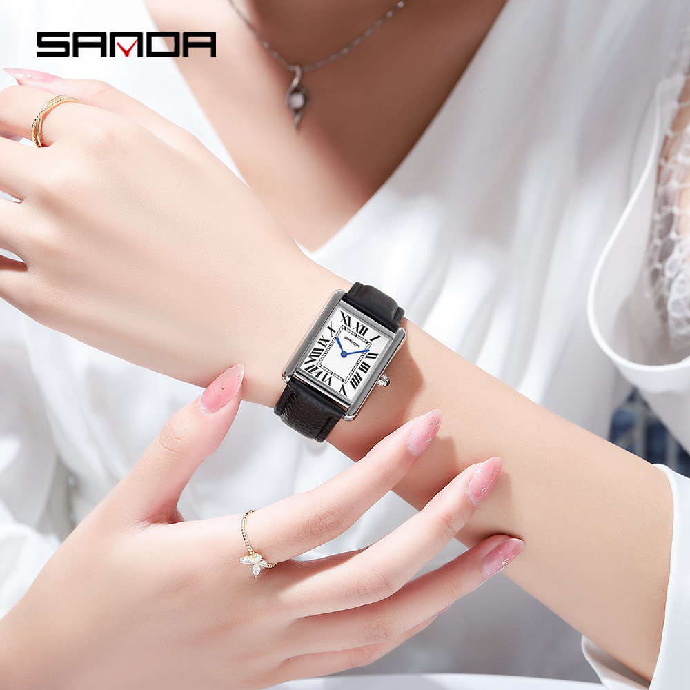 Sanda Rectangular Wrist Watche - Luxury Watch Mockup บทวิจารณ์และราคา